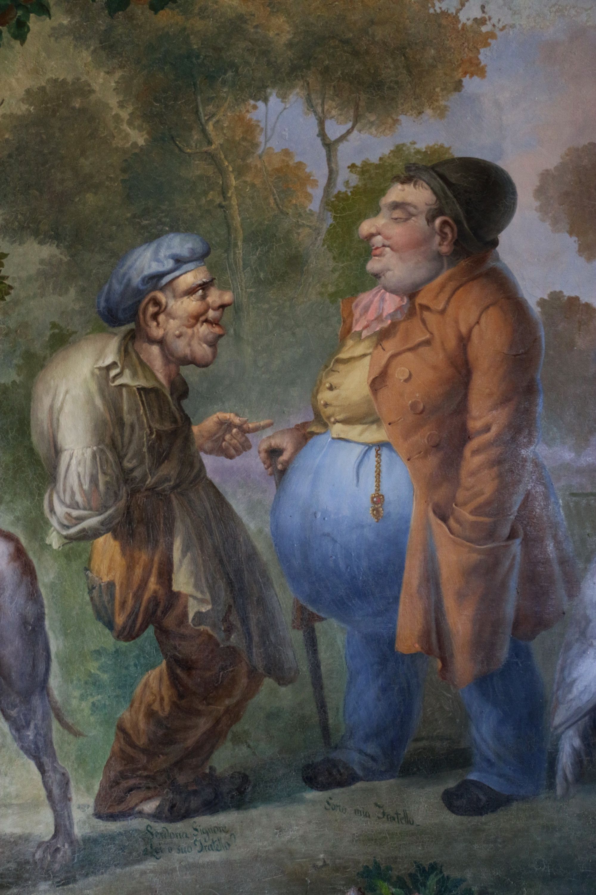 Detail of the frescoes in the pharmacy of Trisulti